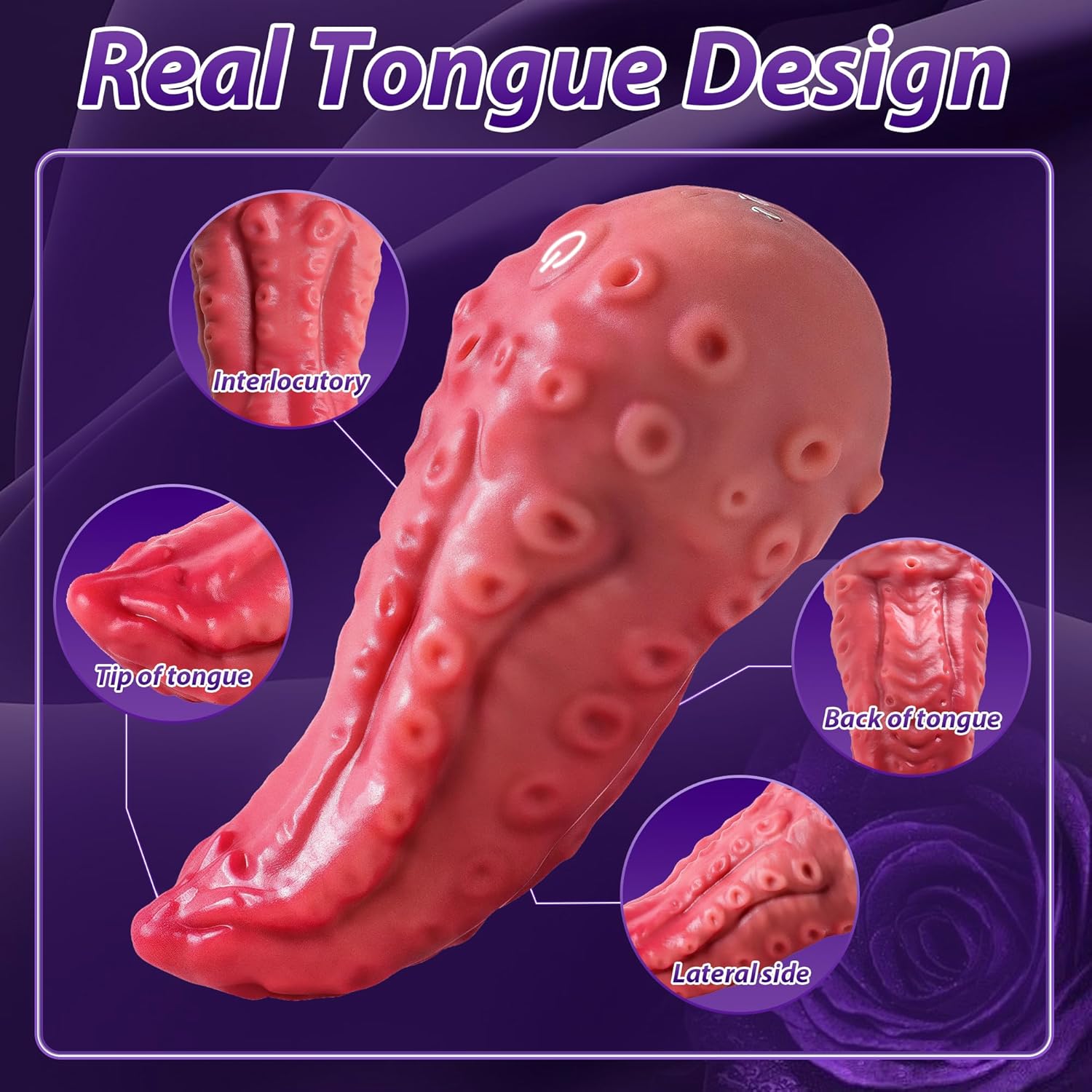 LavaLick Octo Tongue Rose Vibrator