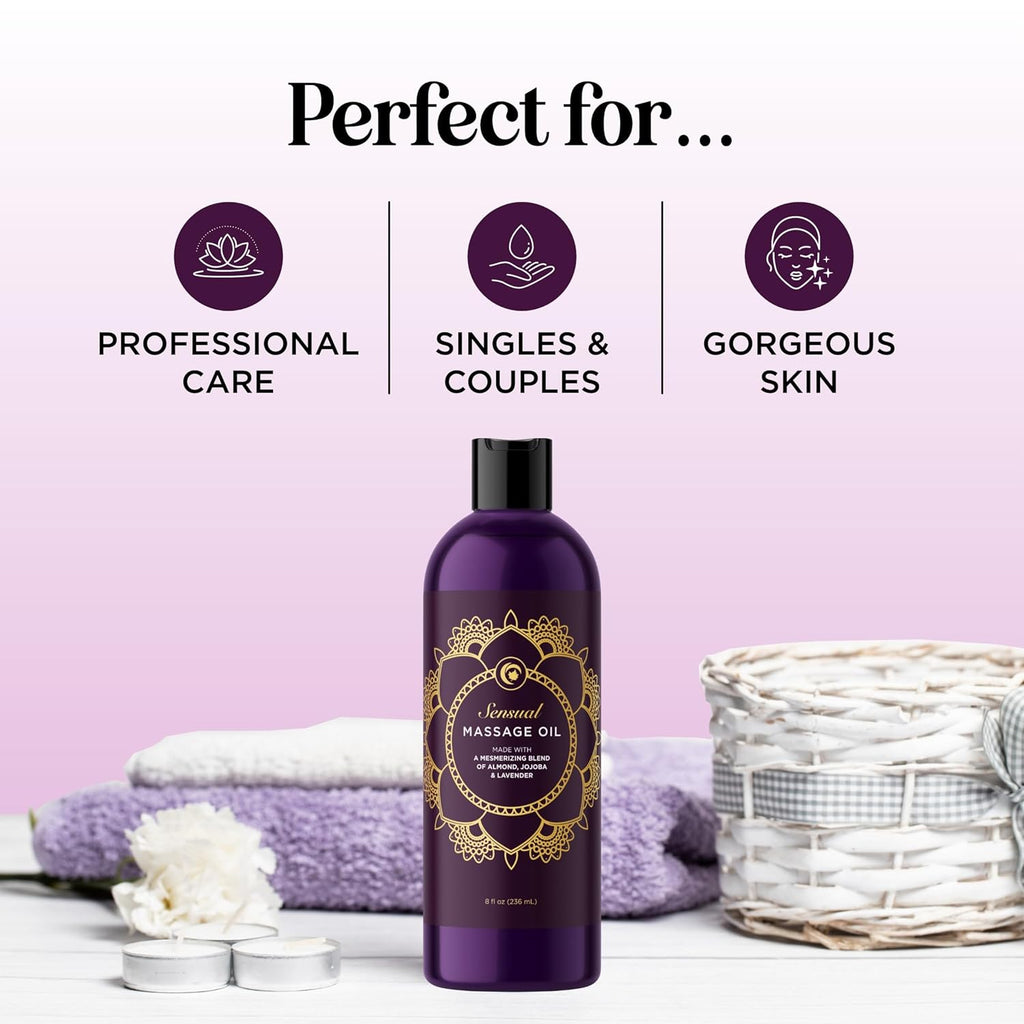 Lavender Aromatherapy Sensual Massage Oil