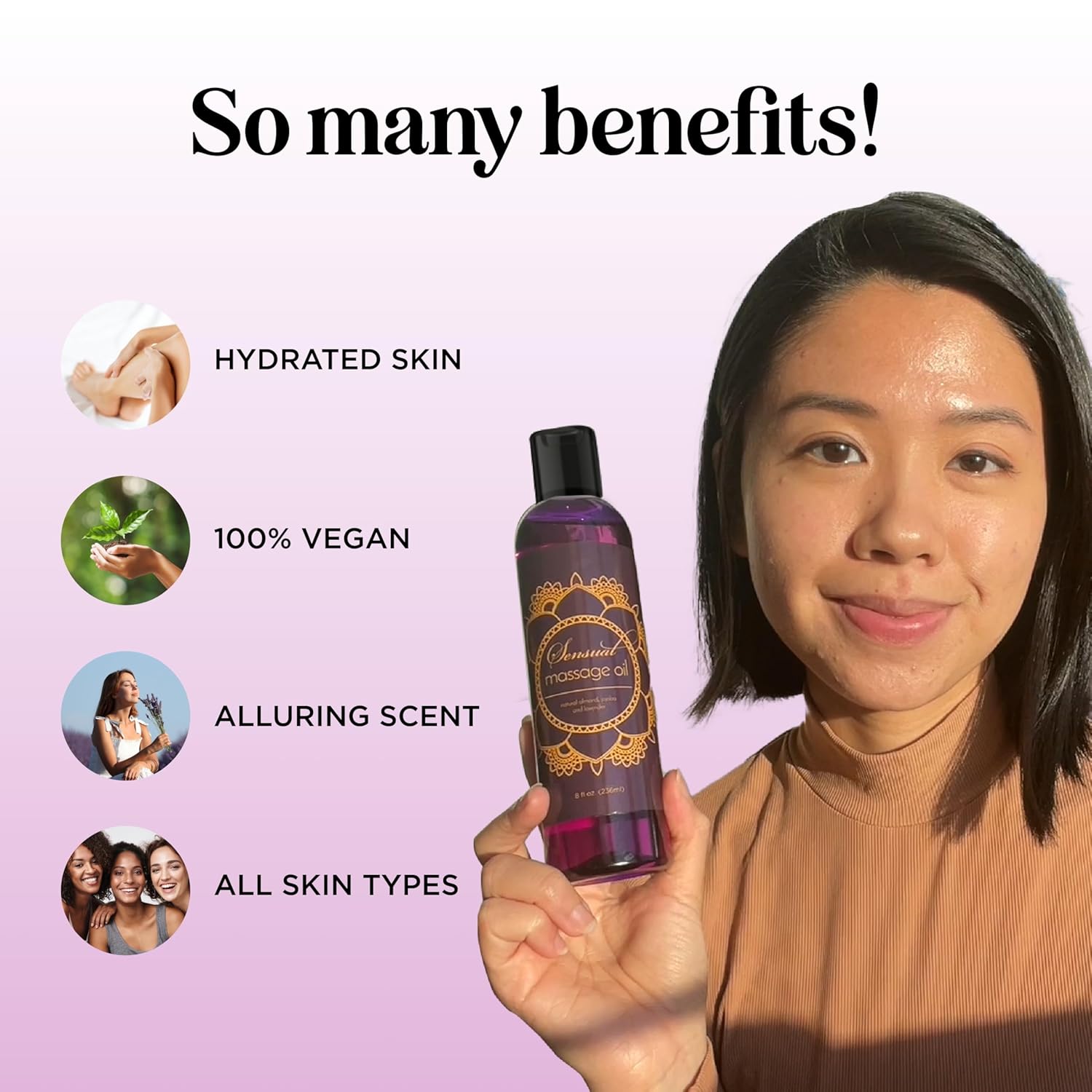Lavender Aromatherapy Sensual Massage Oil