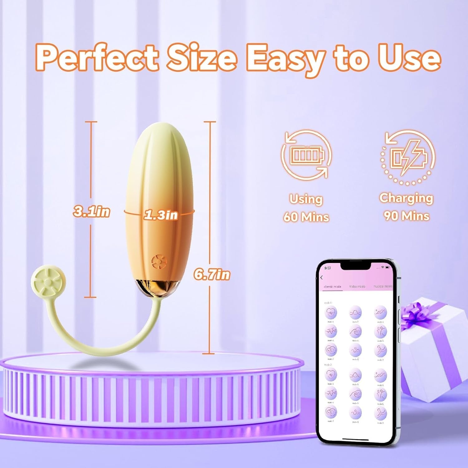 LemonBuzz App-Control Mini Egg Vibrator