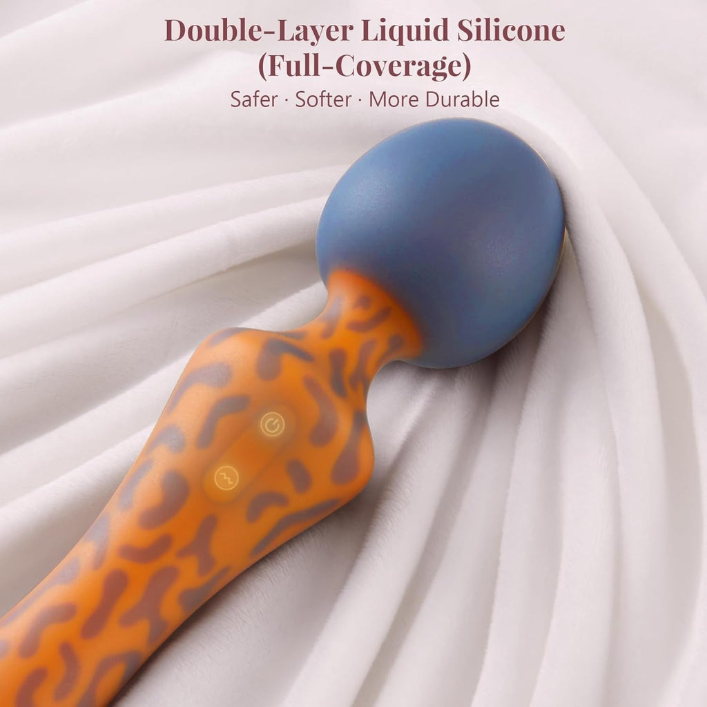 LeopardLush Dual-Headed G-Spot Vibrator Wand