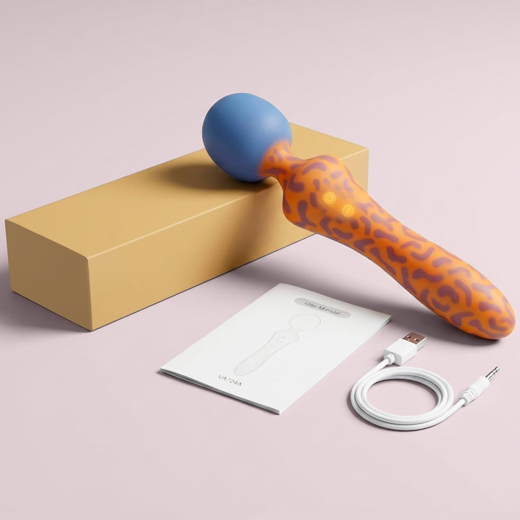 LeopardLush Dual-Headed G-Spot Vibrator Wand