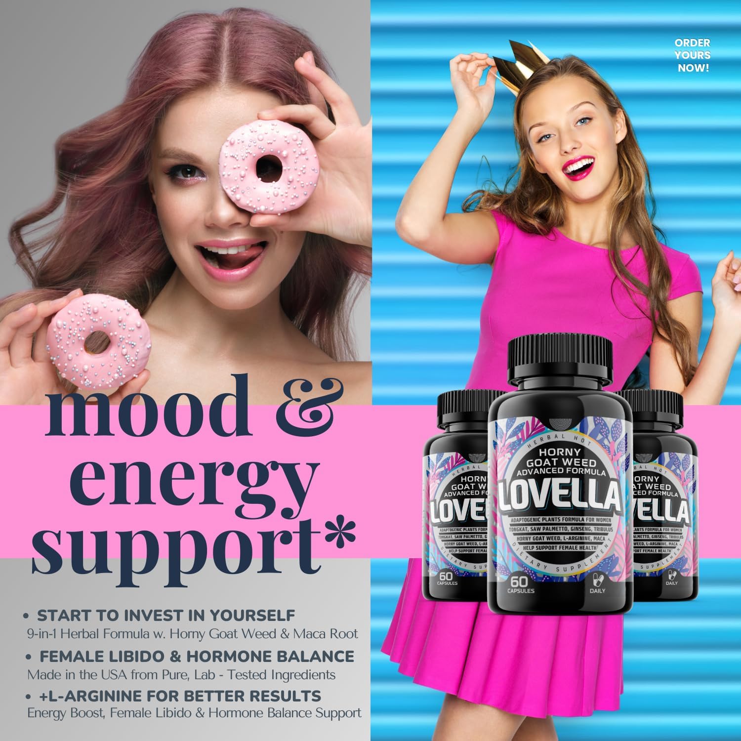 Libido Booster for Women – Maca, Ginseng & Horny Goat Weed