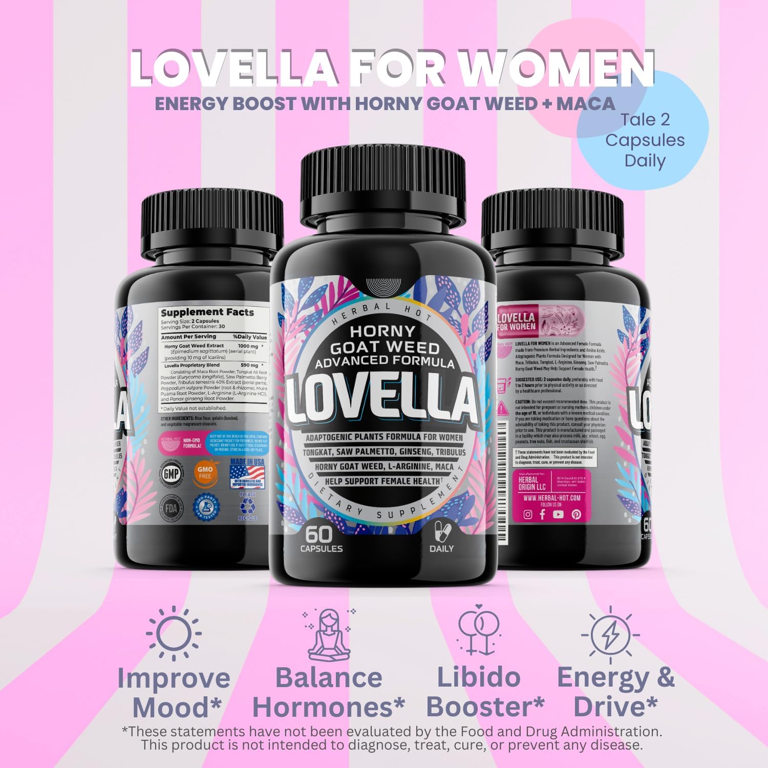 Libido Booster for Women – Maca, Ginseng & Horny Goat Weed