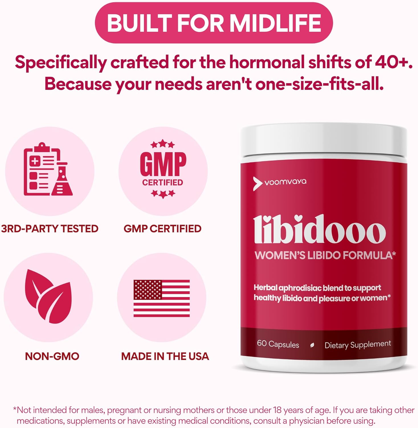 Libido Booster for Women Over 40 – Natural Mood & Energy Support