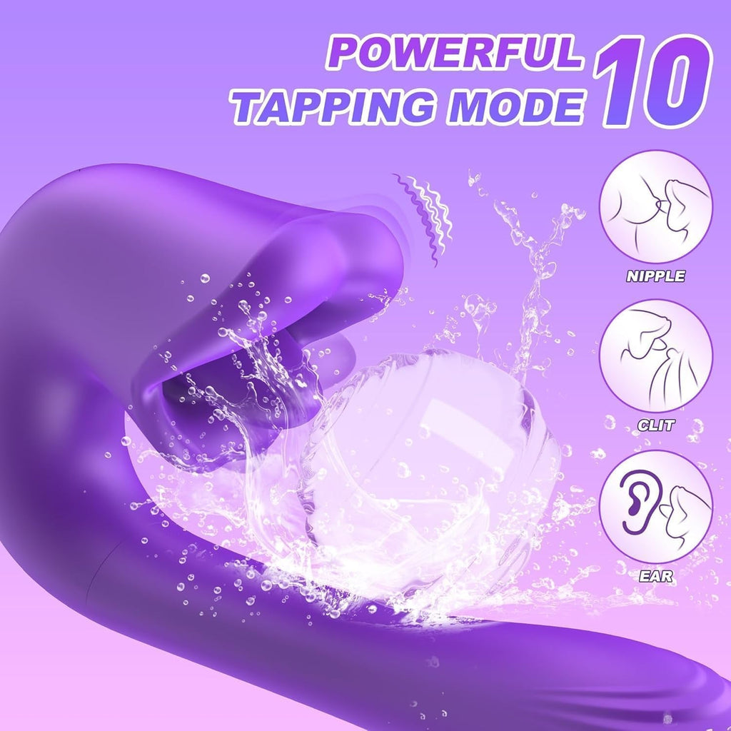 LickAura Tongue G-Spot Vibrator, 20 Modes