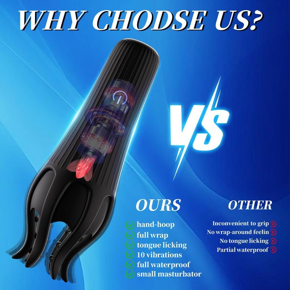 LickGrip Male Tongue-Licking Training Vibrator