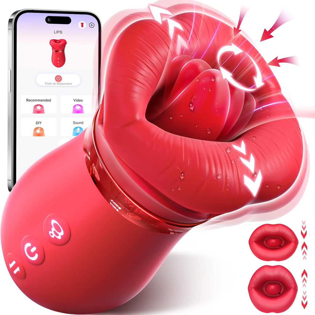 LickLure 5-in-1 Rose Sucking Vibrator