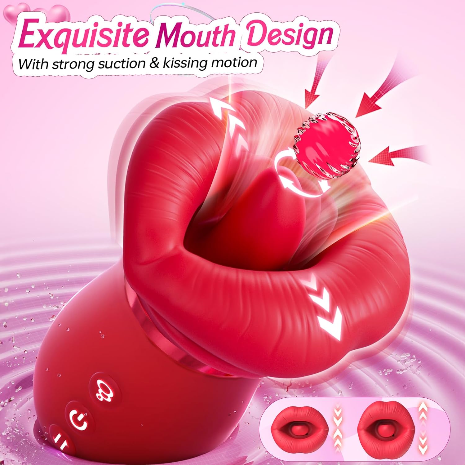 LickLure 5-in-1 Rose Sucking Vibrator