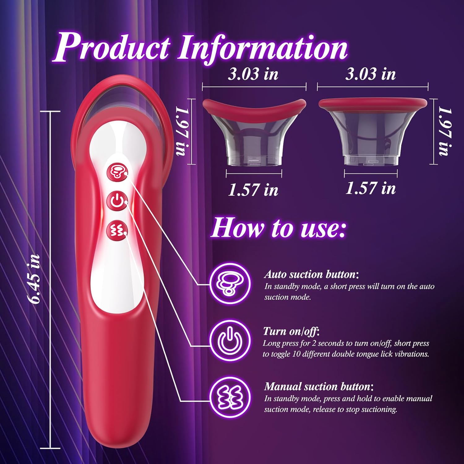 LickLuxe Clit & Nipple Licking Suction Vibrator