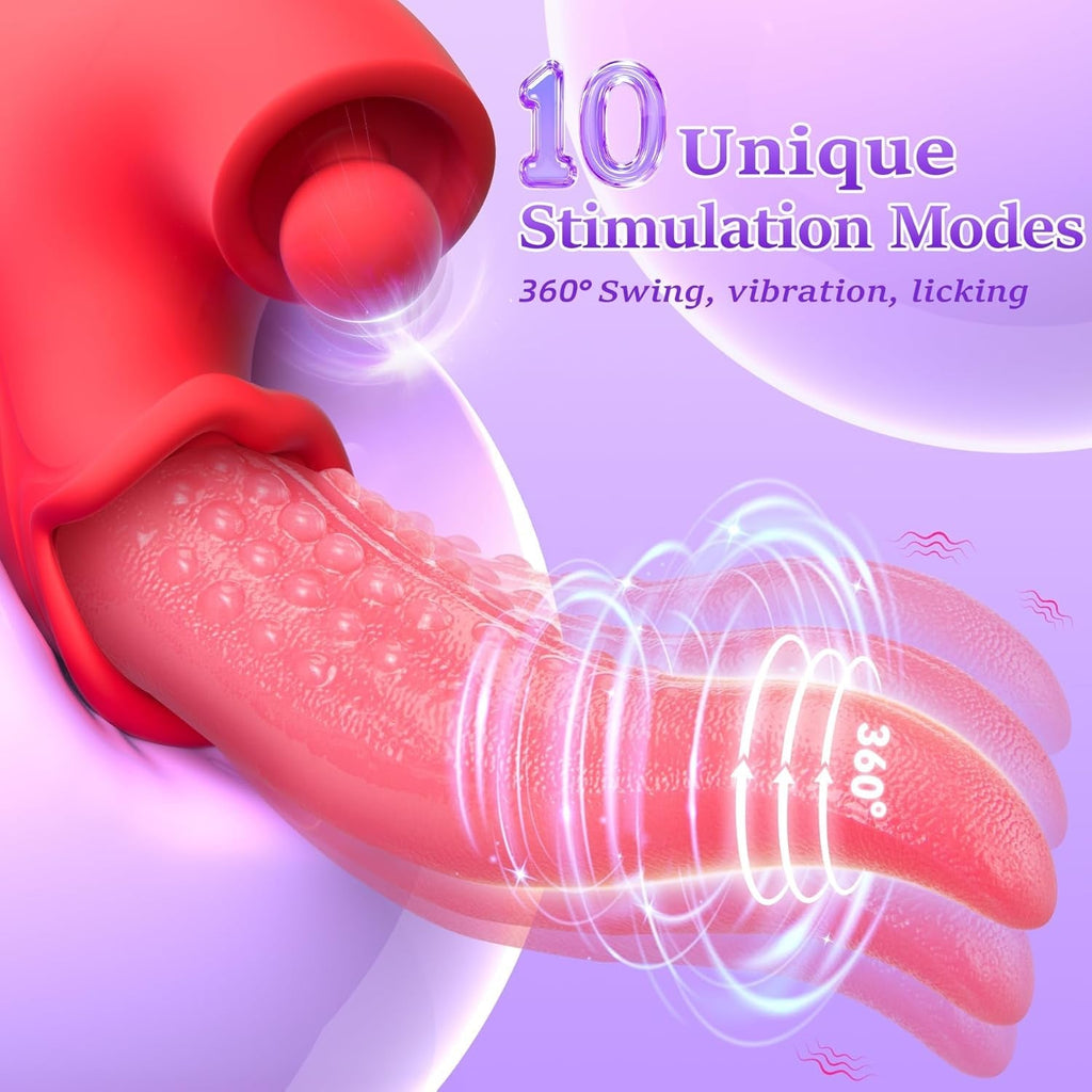 LickMotion Realistic Tongue Rabbit Vibrator