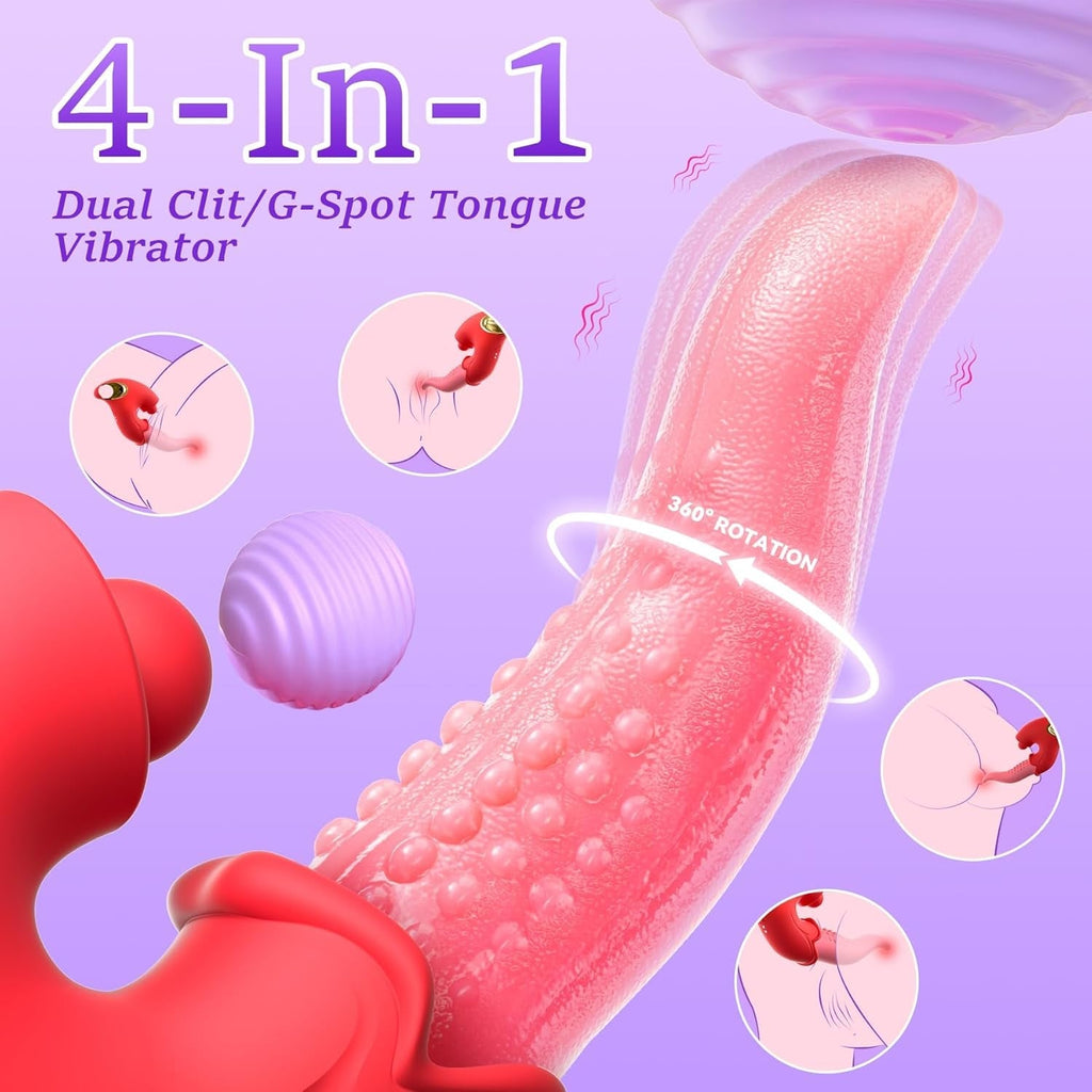 LickMotion Realistic Tongue Rabbit Vibrator