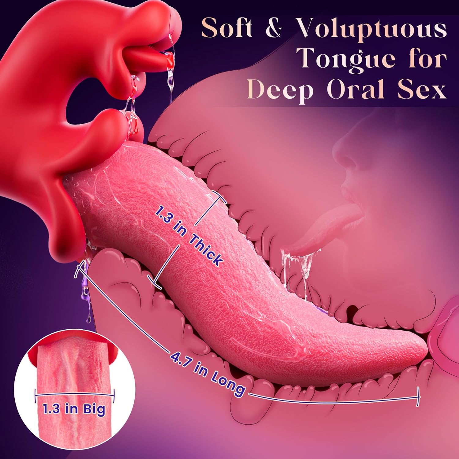 LickRush 360° Tongue Vibrator