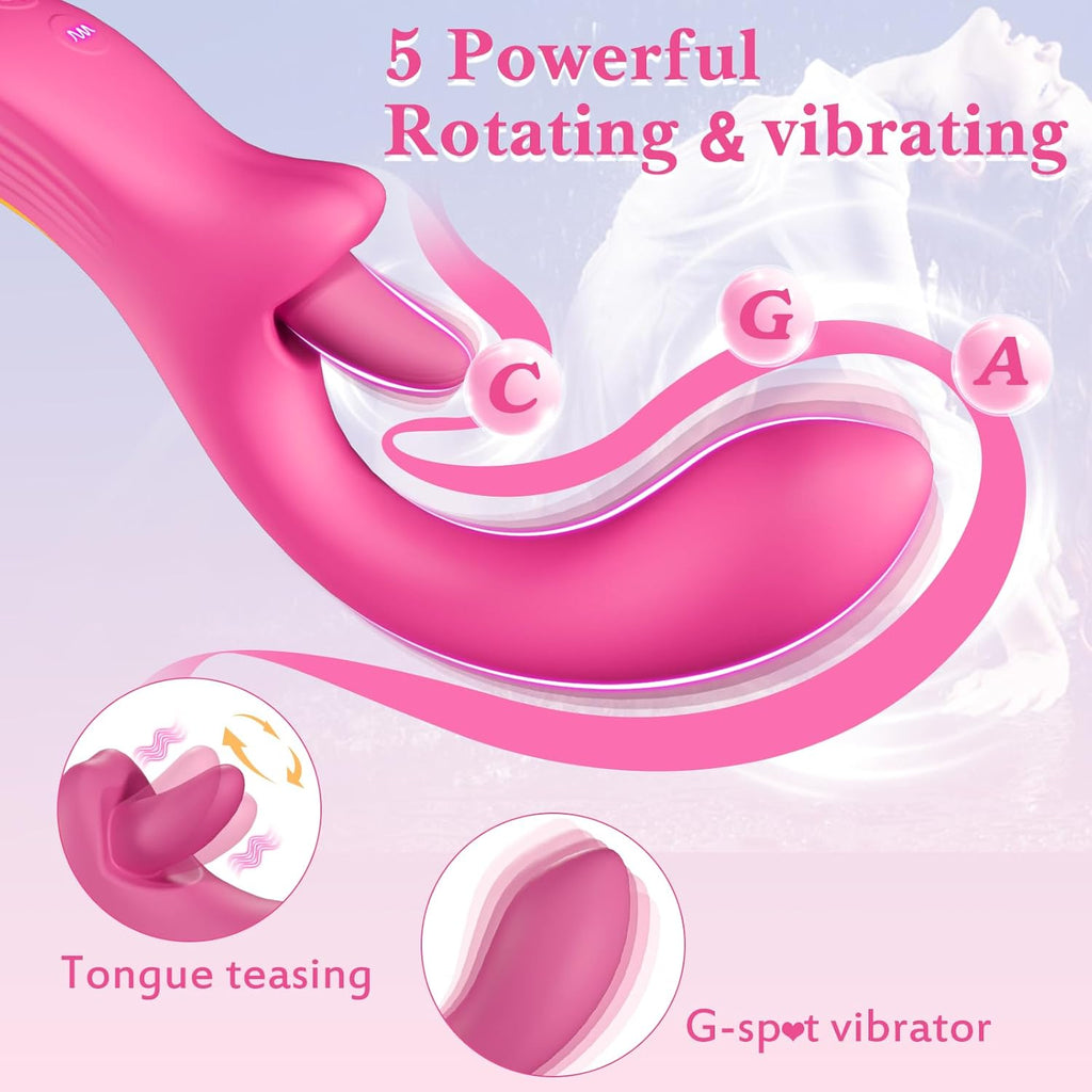 LickSpiral 3-in-1 Clitoral & G-Spot Vibrator