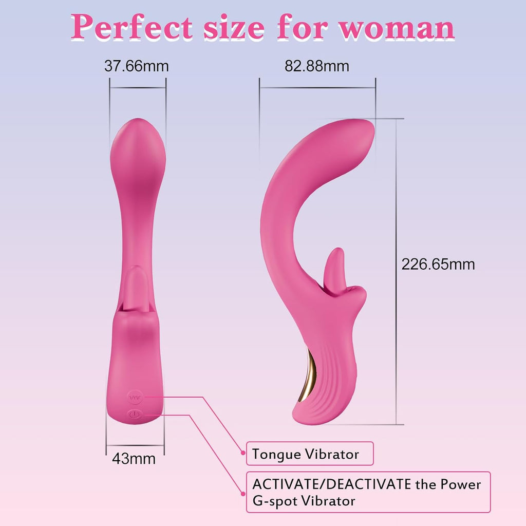 LickSpiral 3-in-1 Clitoral & G-Spot Vibrator