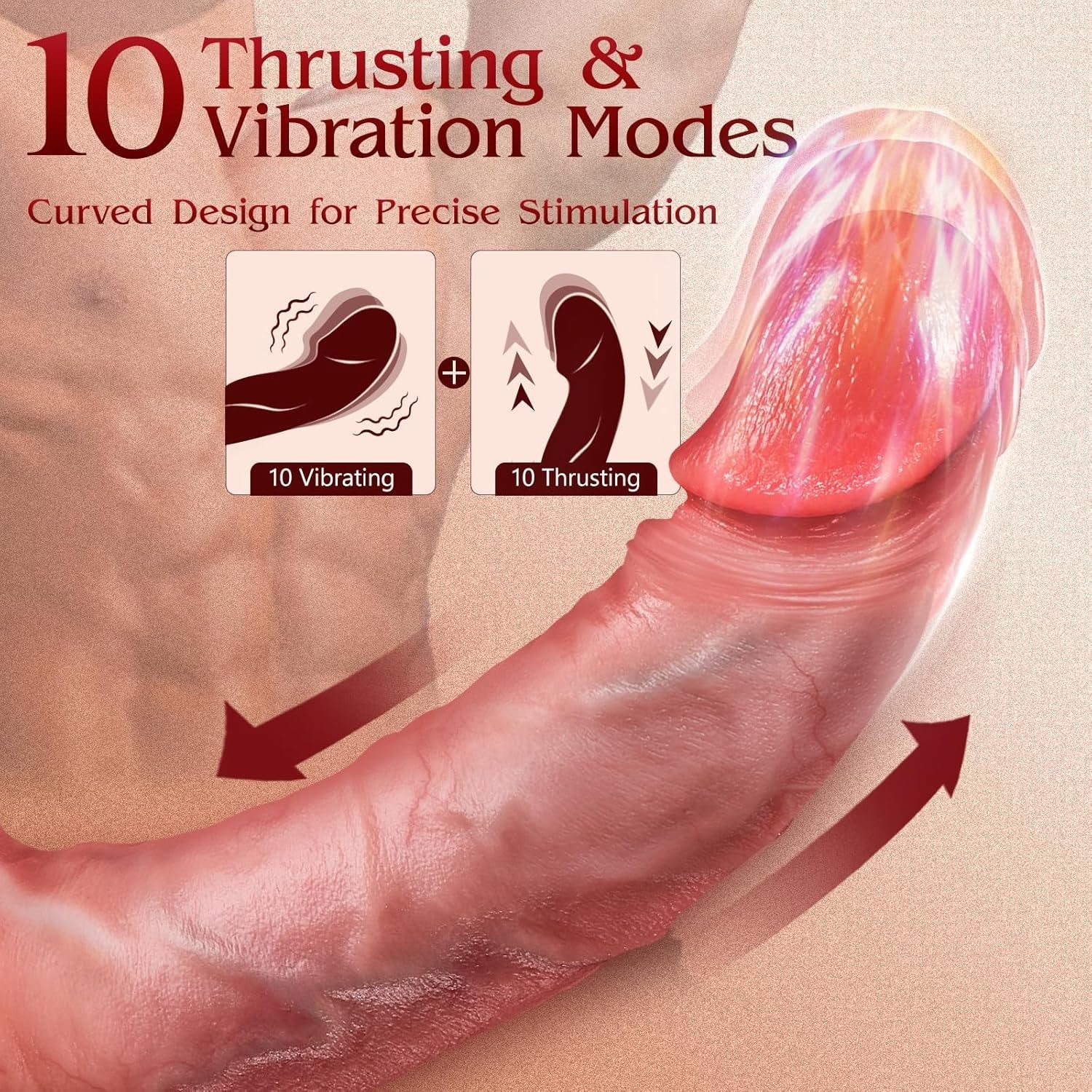 LickSync Thrusting AI Sync Licking Dildo Vibrator