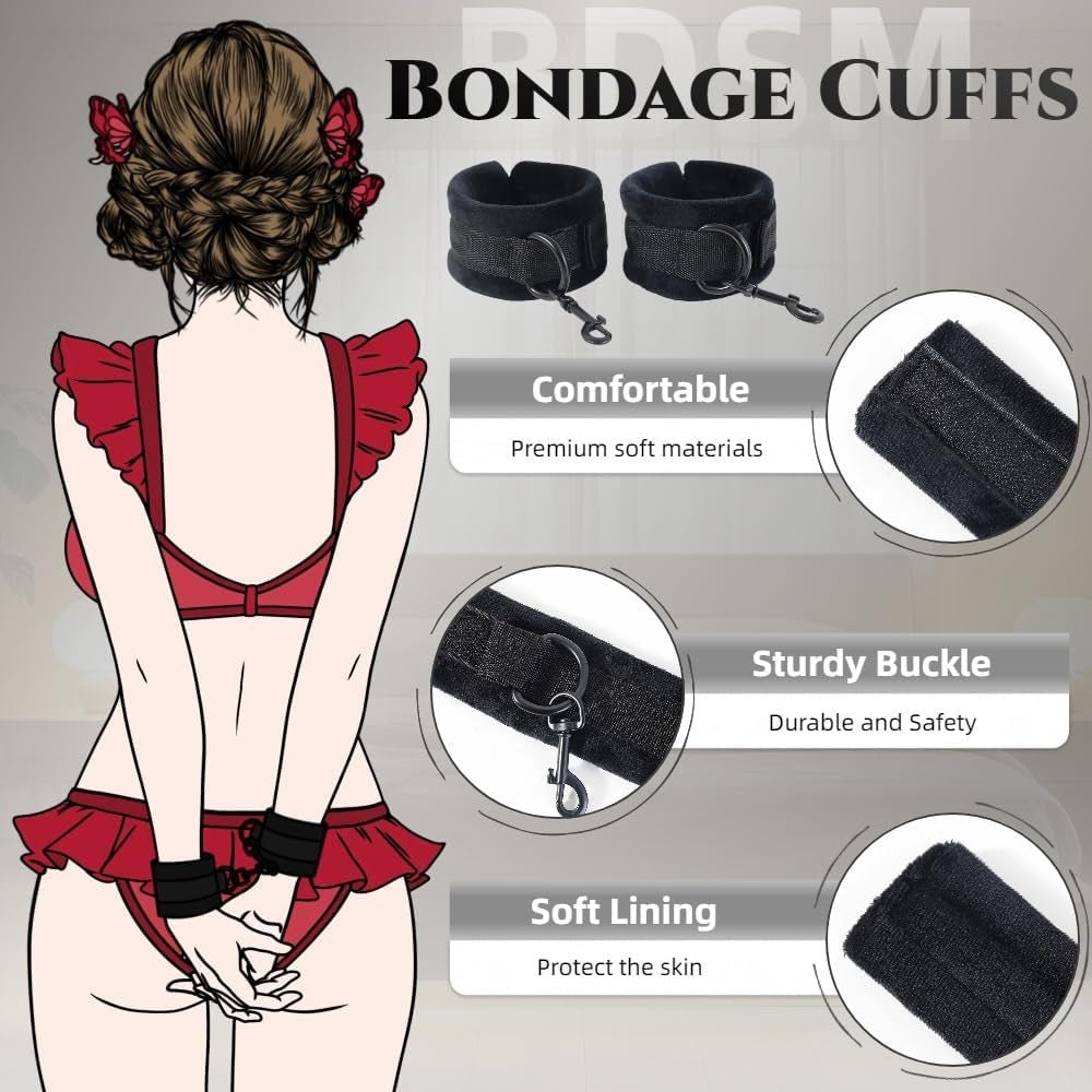 LiftLock Sex Position Pillow with Cuffs