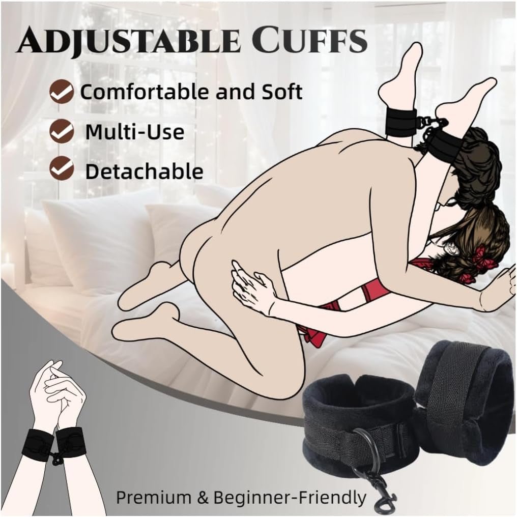 LiftLock Sex Position Pillow with Cuffs