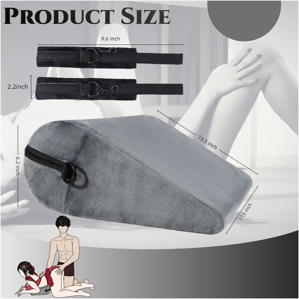 LiftLock Sex Position Pillow with Cuffs