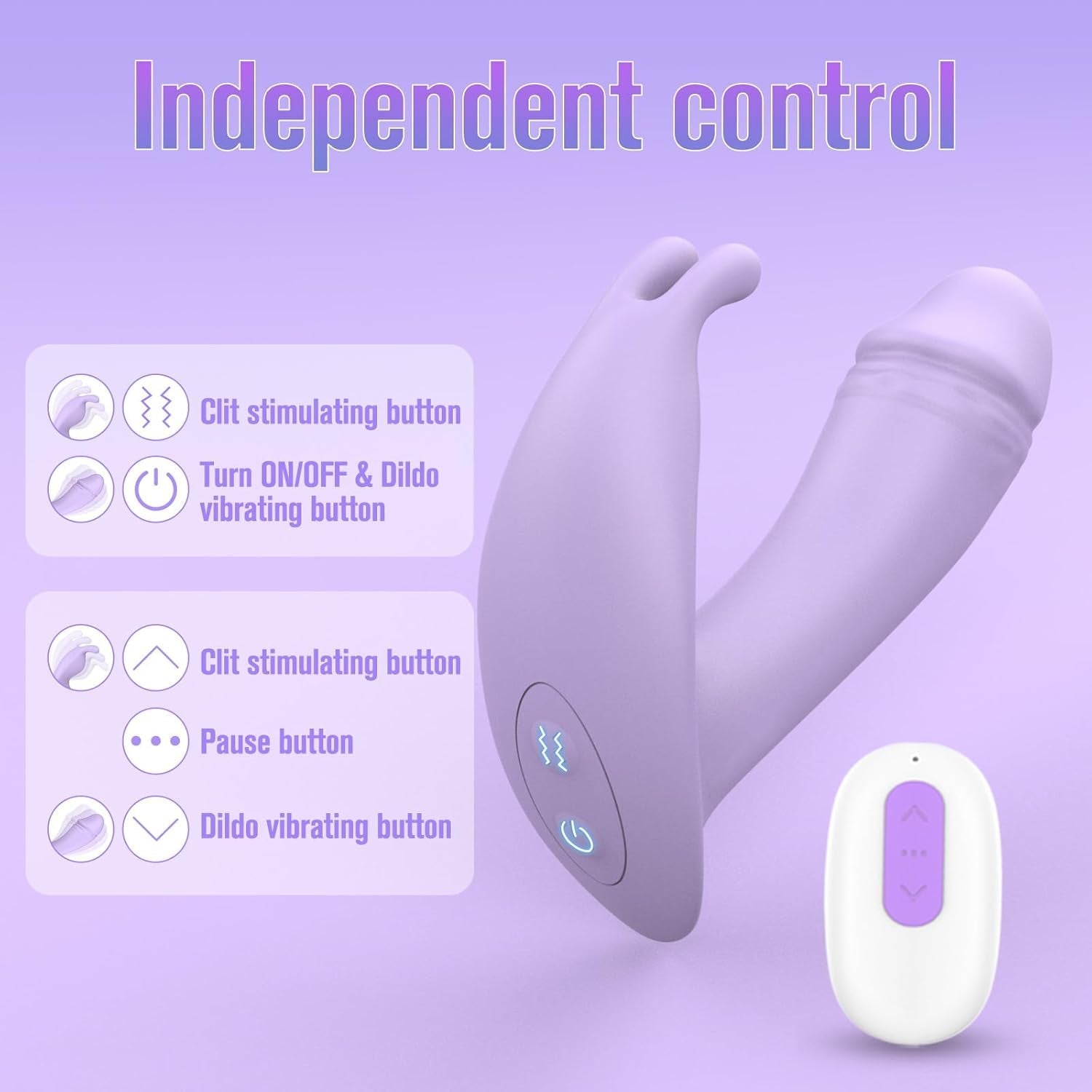 LilacLink App-Control Panty Dildo Vibrator