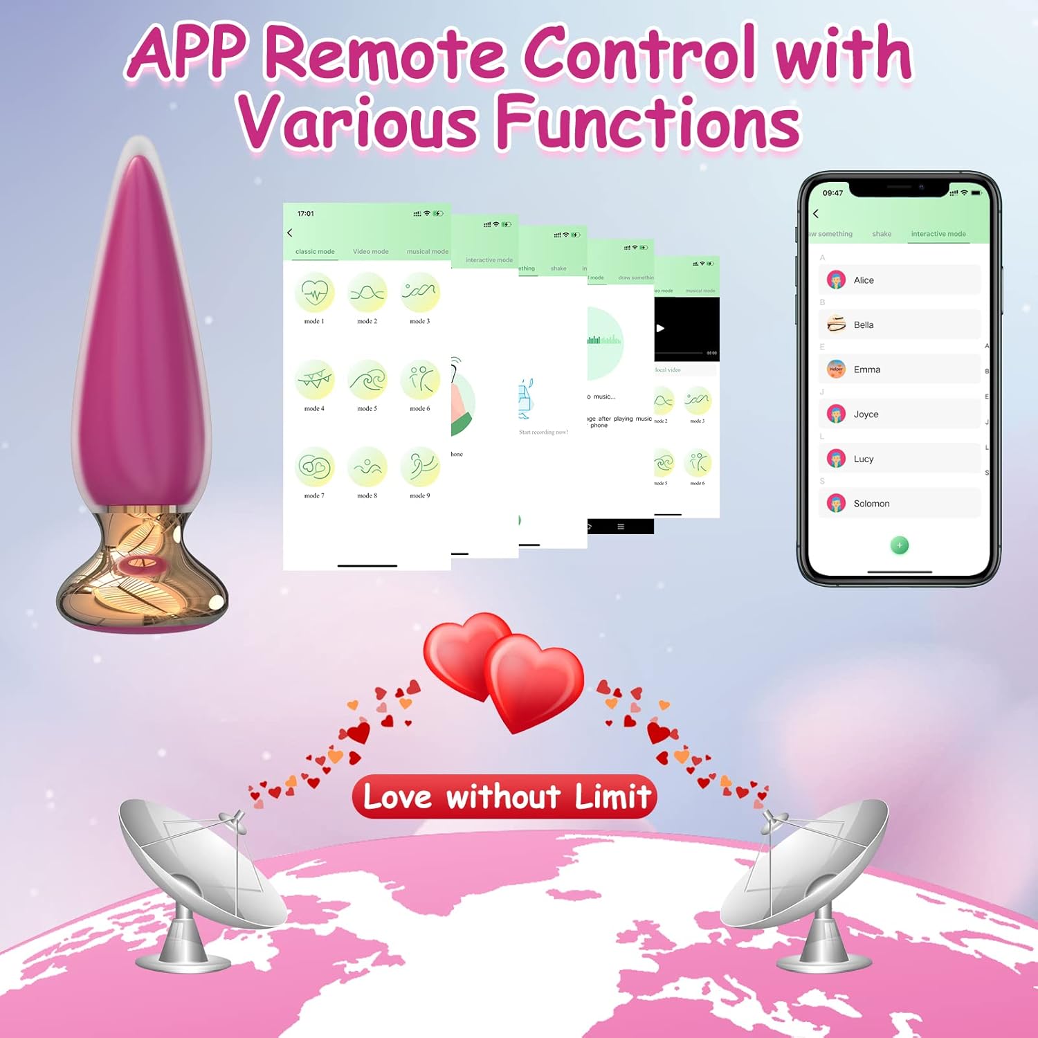 LinkPlug Remote & App-Controlled Anal Bullet Vibrator