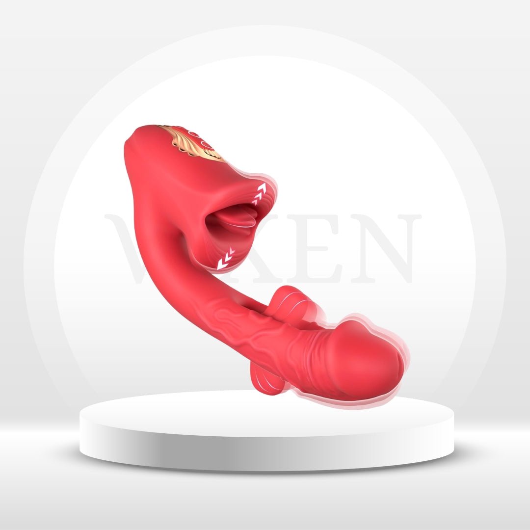 LipLash App-Controlled Flapping Tongue Rose Vibrator