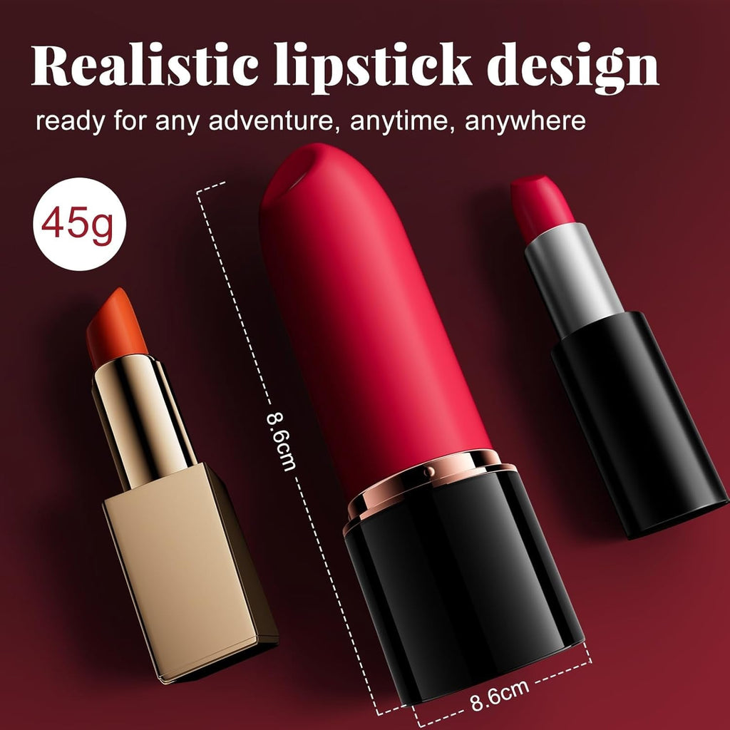 LipMuse Interchangeable Head Lipstick Bullet Vibrator