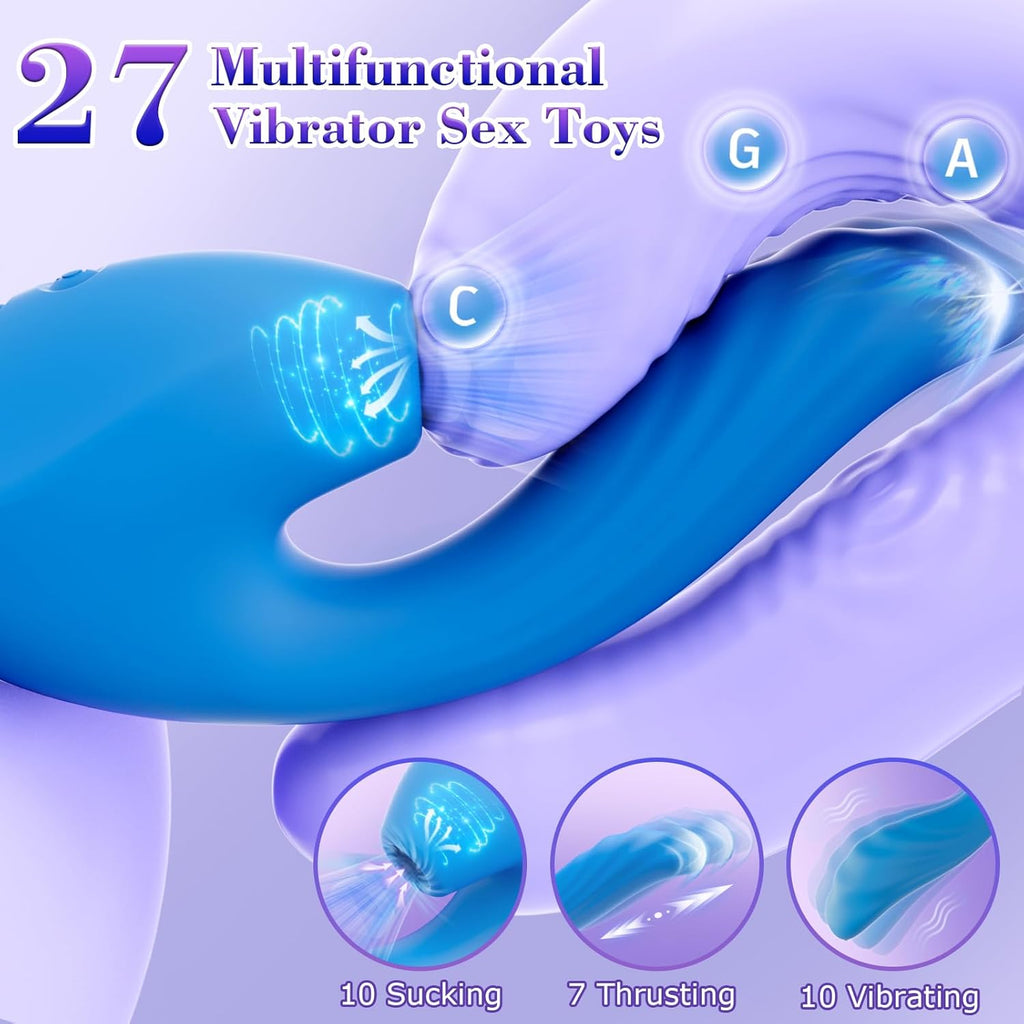 LiquidPulse 3-in-1 Triple-Pleasure Suction Vibrator