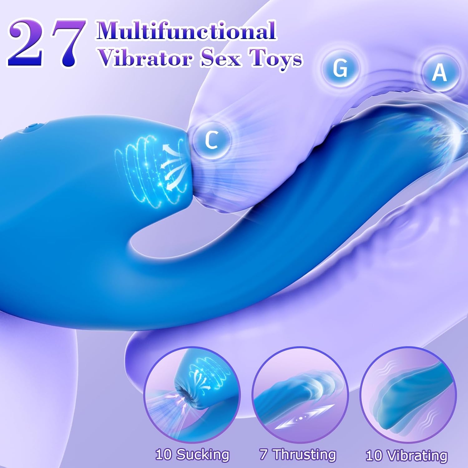 LiquidPulse 3-in-1 Triple-Pleasure Suction Vibrator