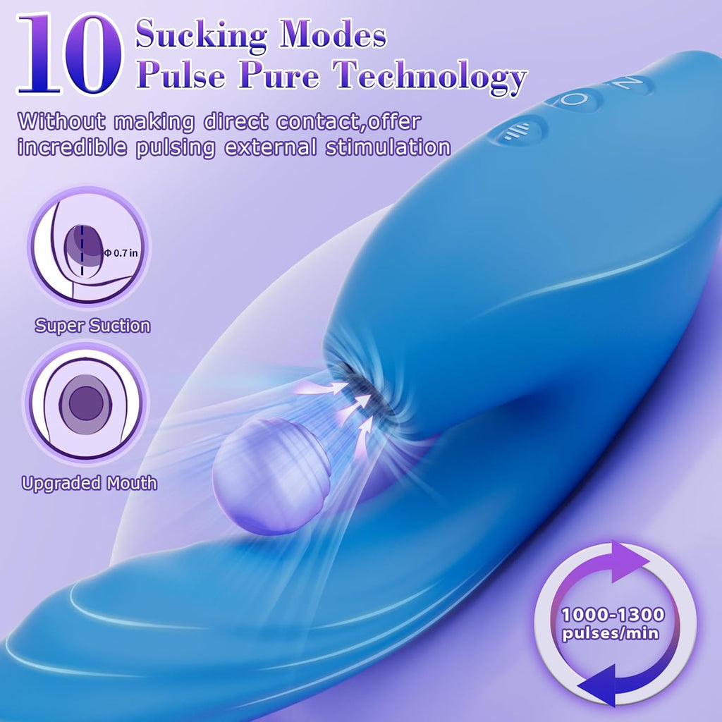 LiquidPulse 3-in-1 Triple-Pleasure Suction Vibrator