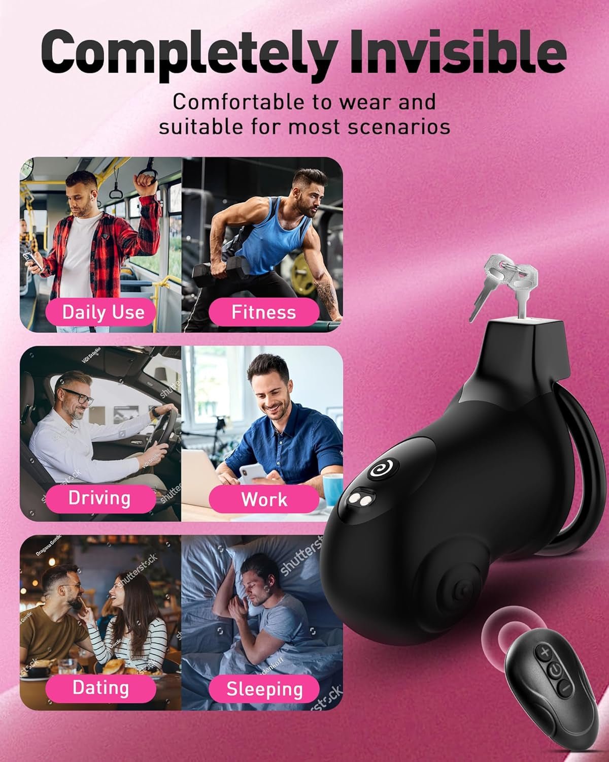 LockPulse App-Controlled BDSM Chastity Cage