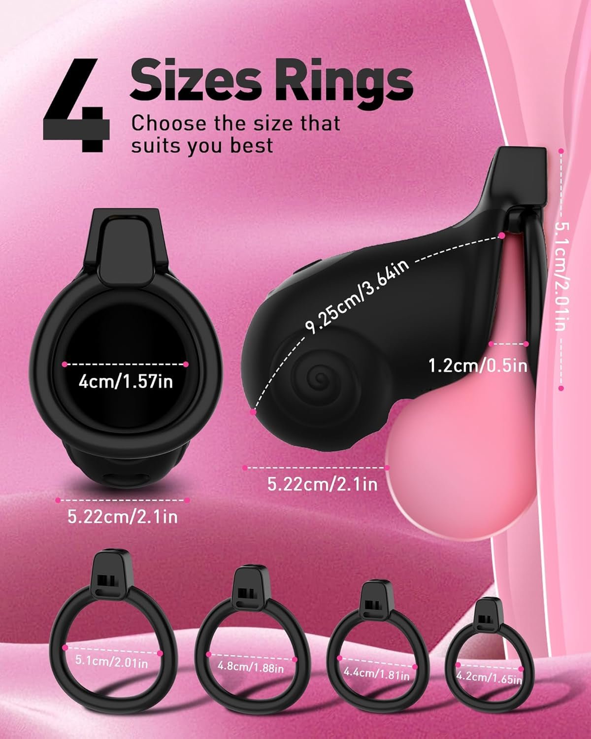 LockPulse App-Controlled BDSM Chastity Cage