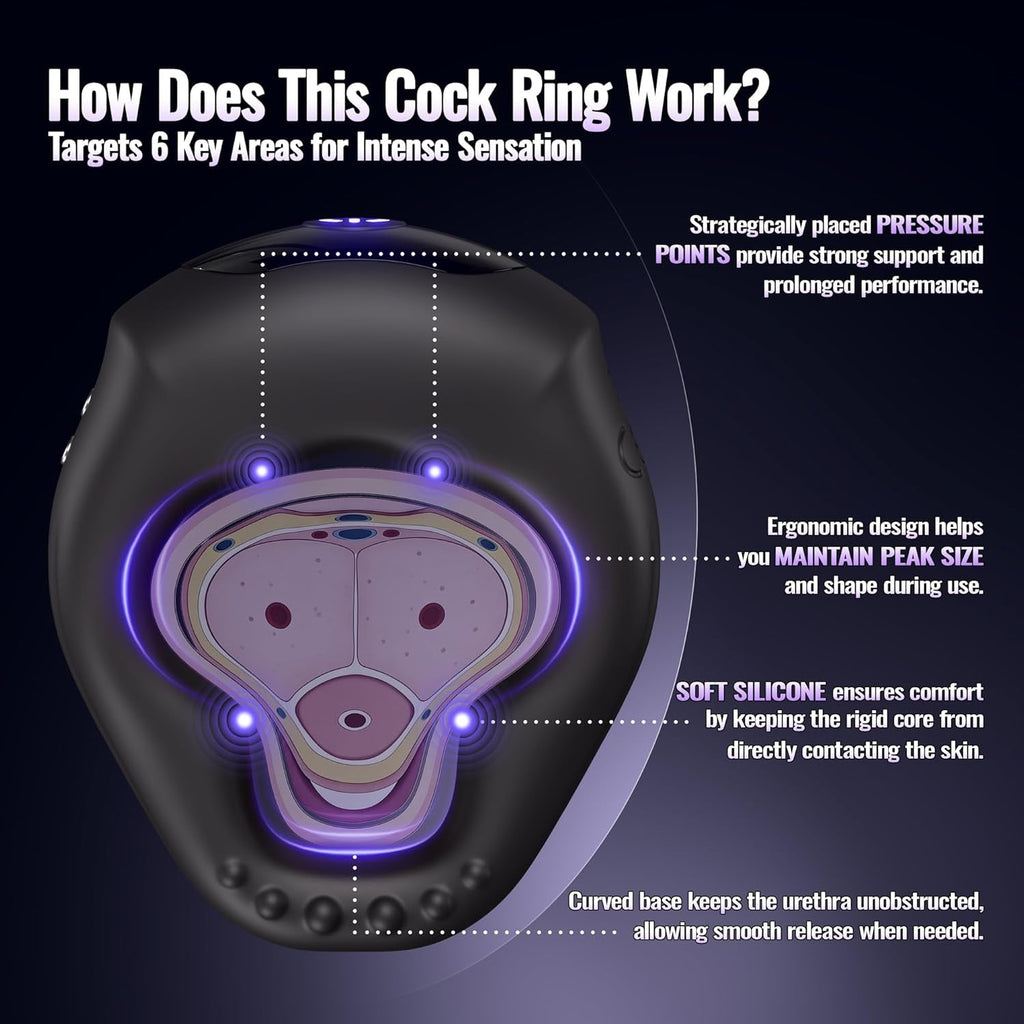 LockRhythm App-Control Vibrating Cock Ring