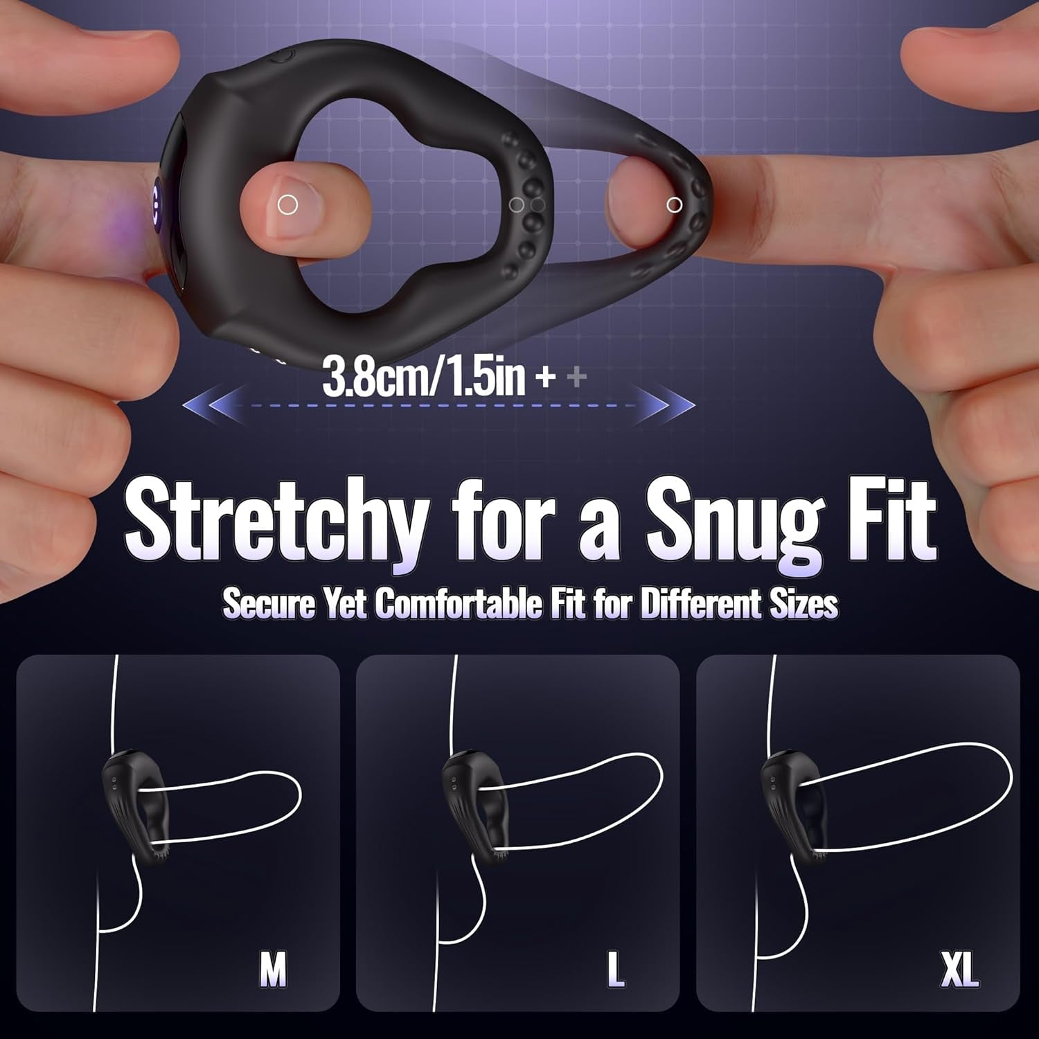 LockRhythm App-Control Vibrating Cock Ring