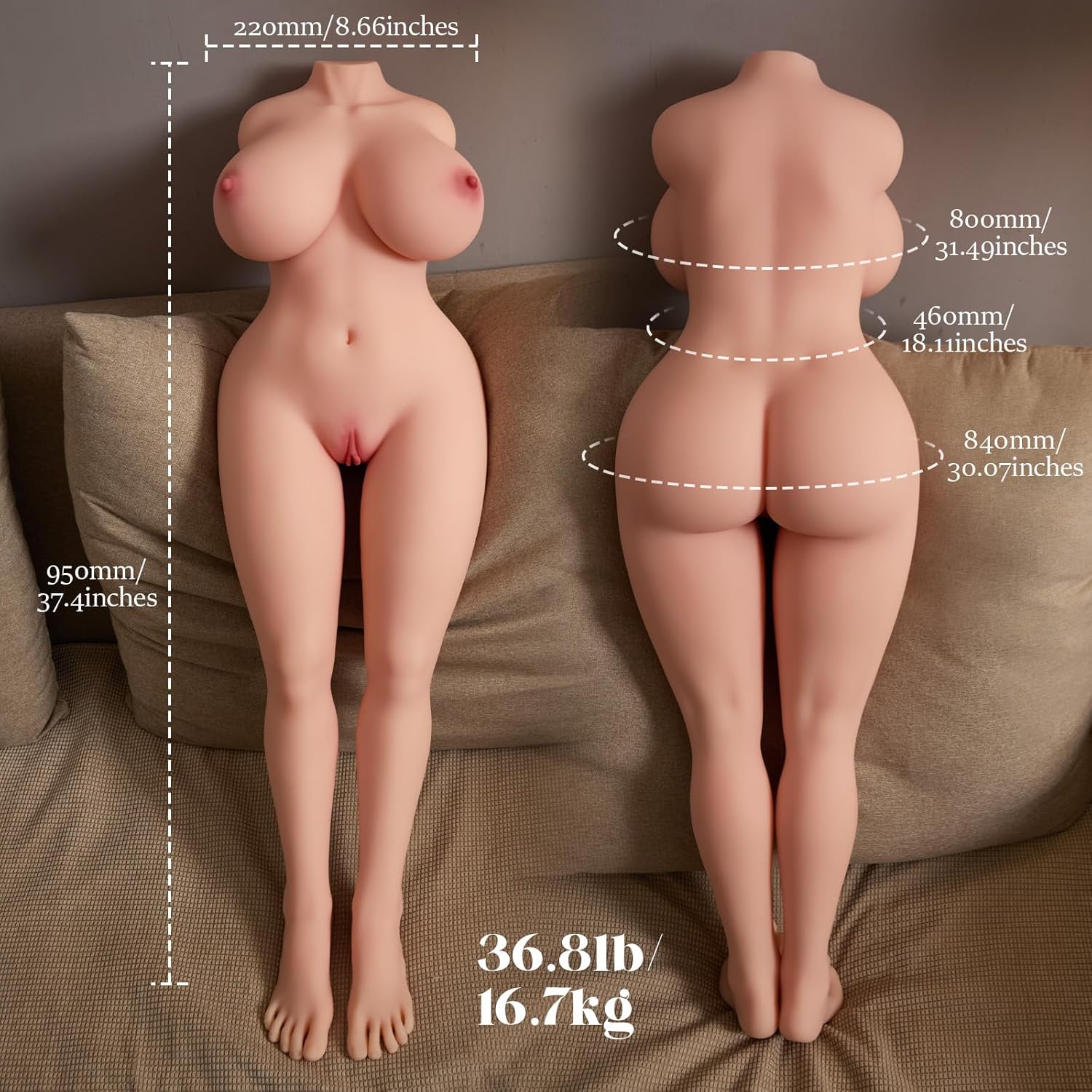 LongLure 36.8lbs Full-Body Sex Doll