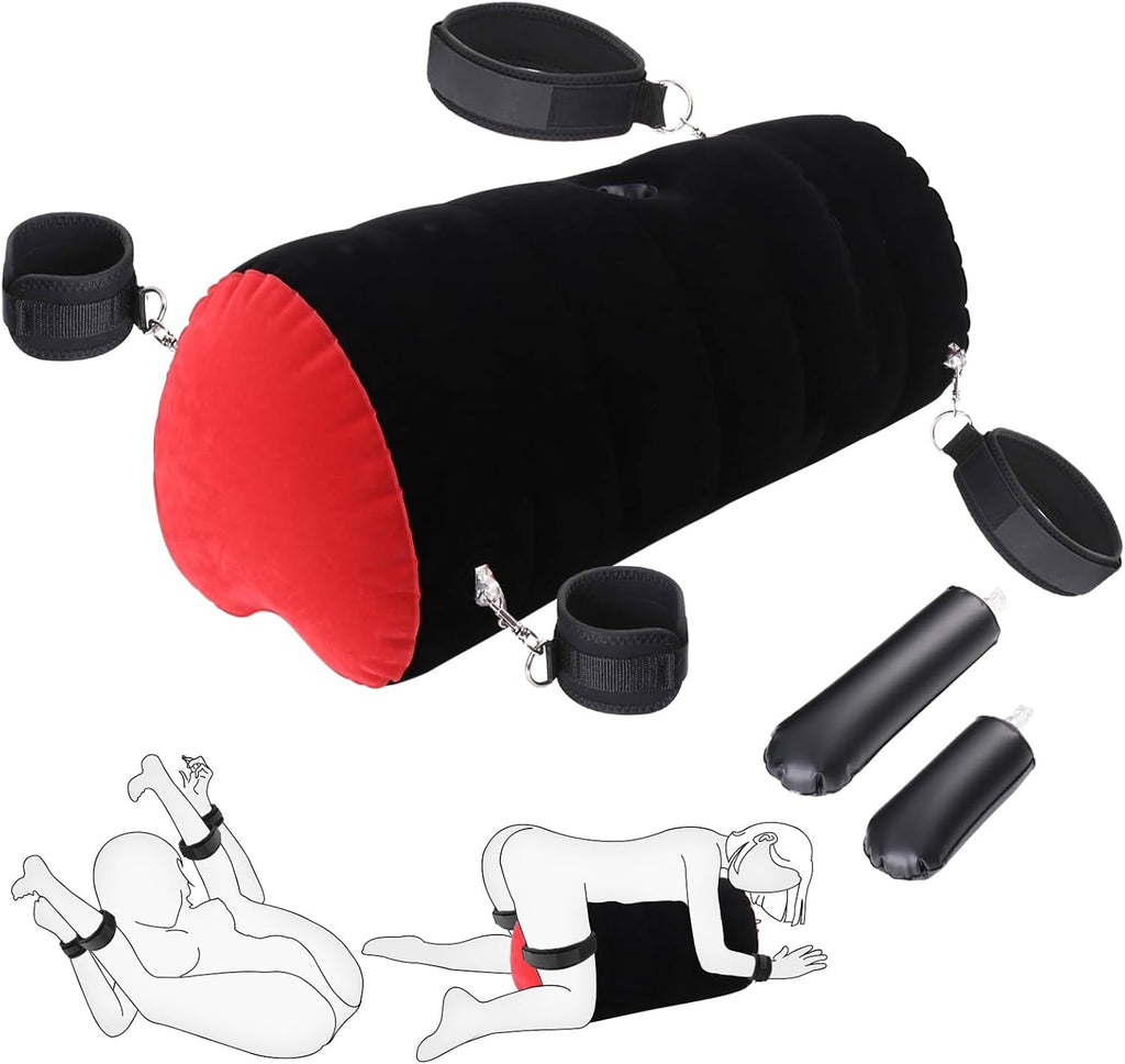 LoveLock Inflatable Heart-Shaped Dildo Mount Sex Pillow
