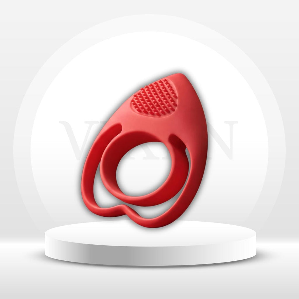 LoveLock Vibrating Cock Ring with Clitoral Stimulator