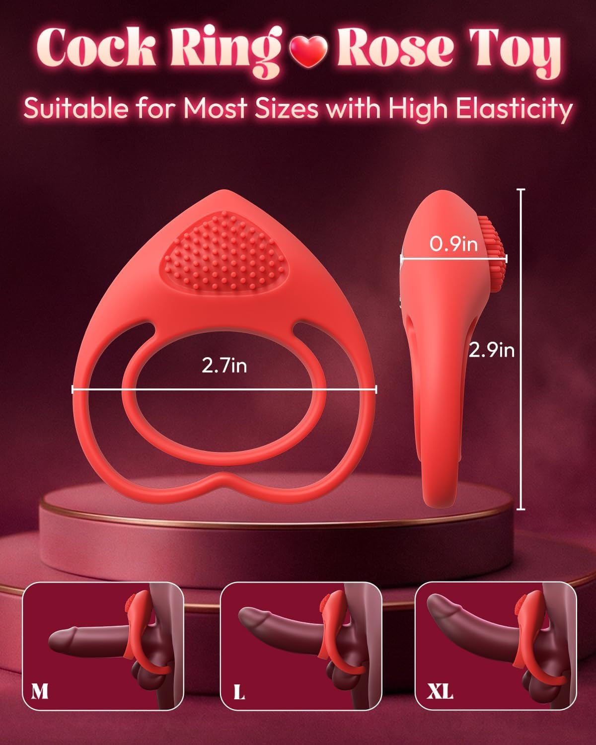 LoveLock Vibrating Cock Ring with Clitoral Stimulator