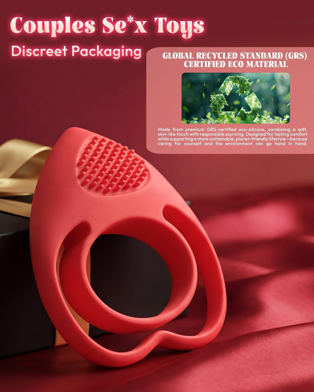 LoveLock Vibrating Cock Ring with Clitoral Stimulator
