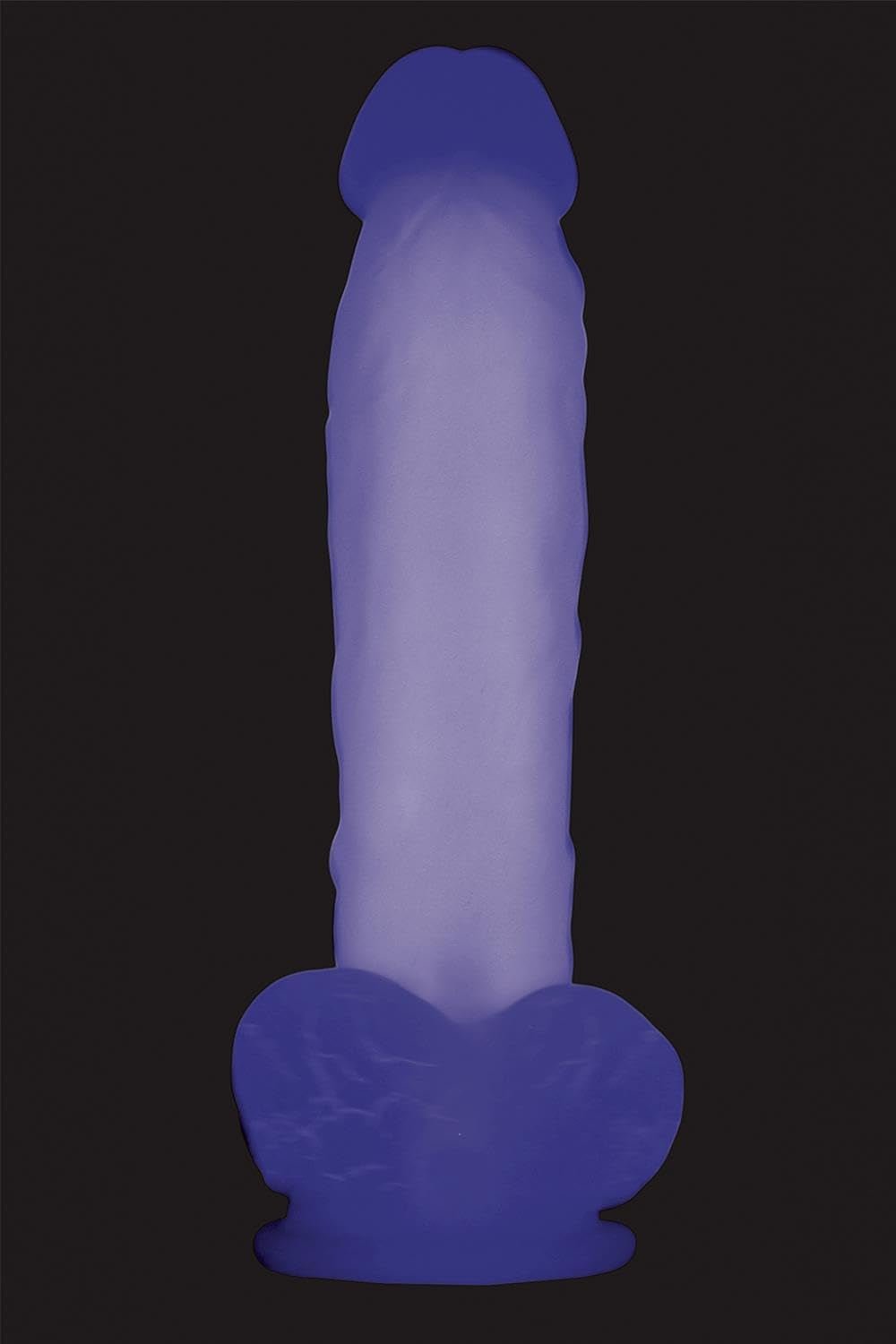 LumiFlex 8” Glow-in-the-Dark Suction Cup Dildo