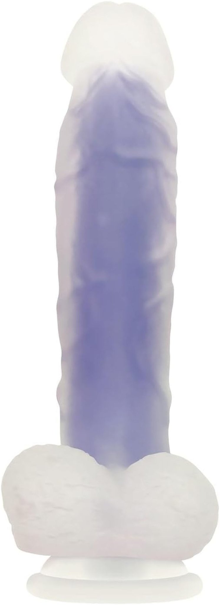 LumiFlex 8” Glow-in-the-Dark Suction Cup Dildo