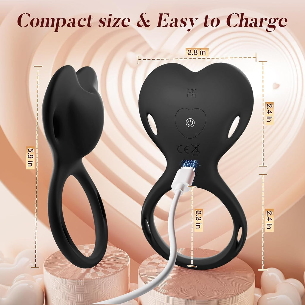 LureLoop Wearable Vibrating Cock Ring Clit Stimulator