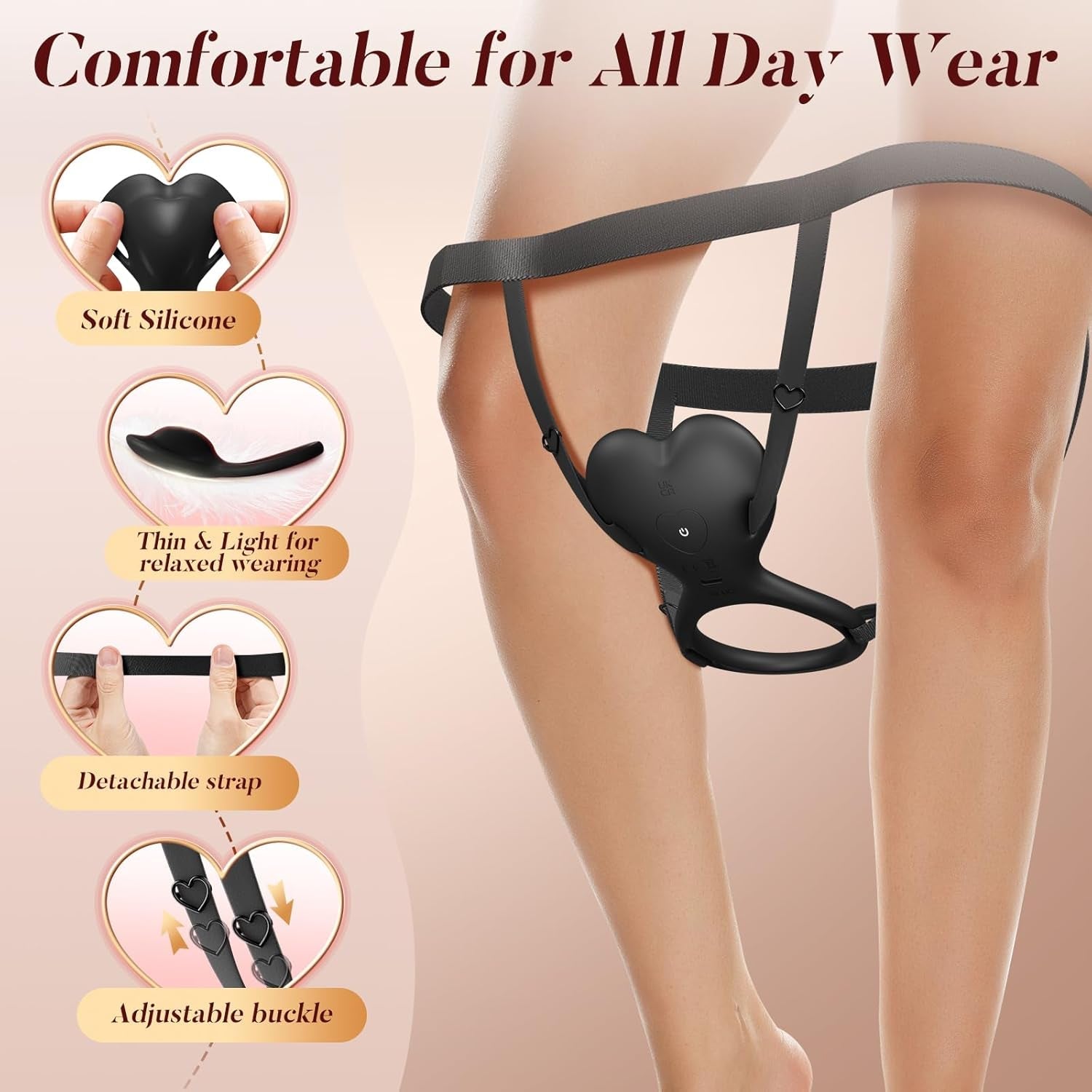 LureLoop Wearable Vibrating Cock Ring Clit Stimulator
