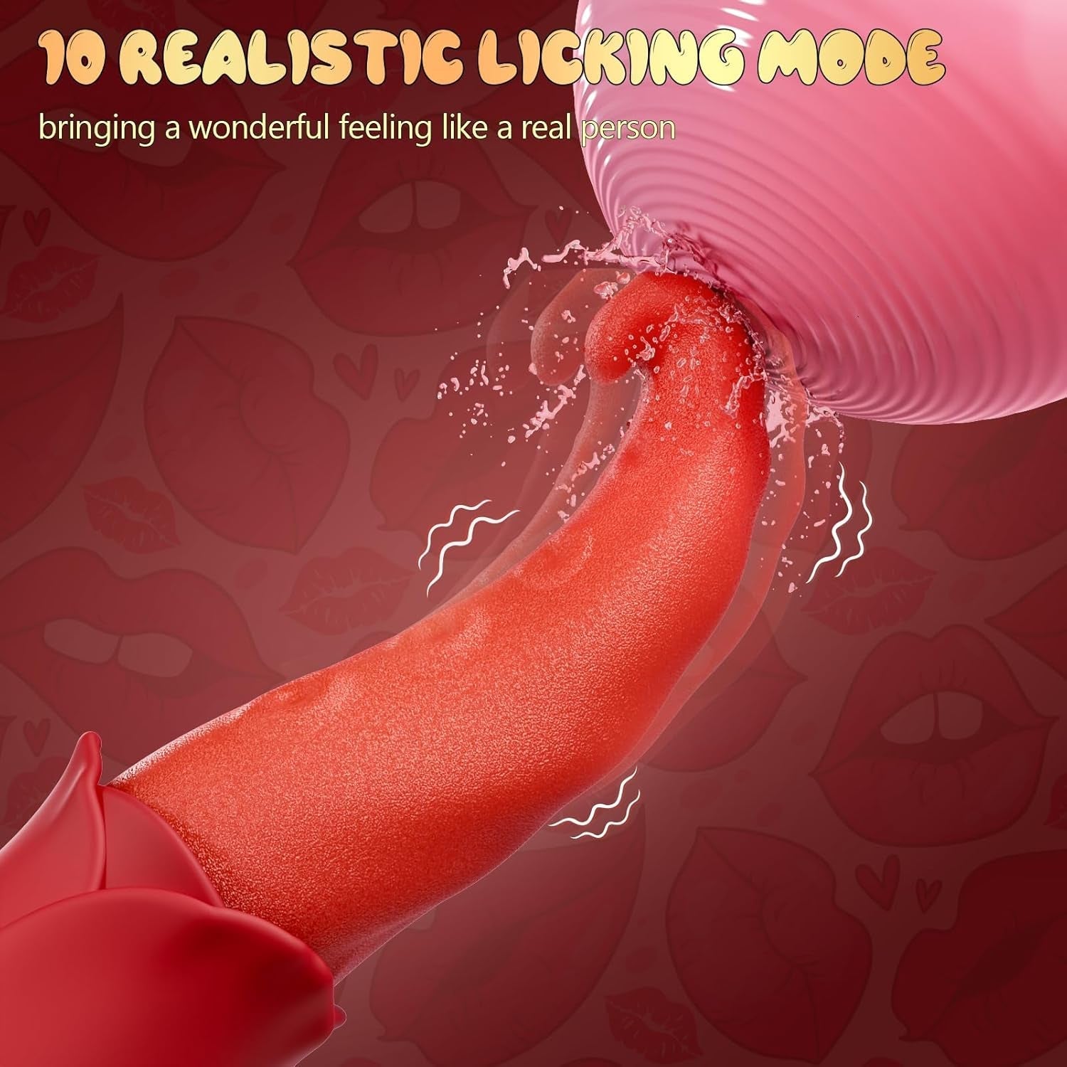 LushFlick Tongue Rose G-Spot Vibrator
