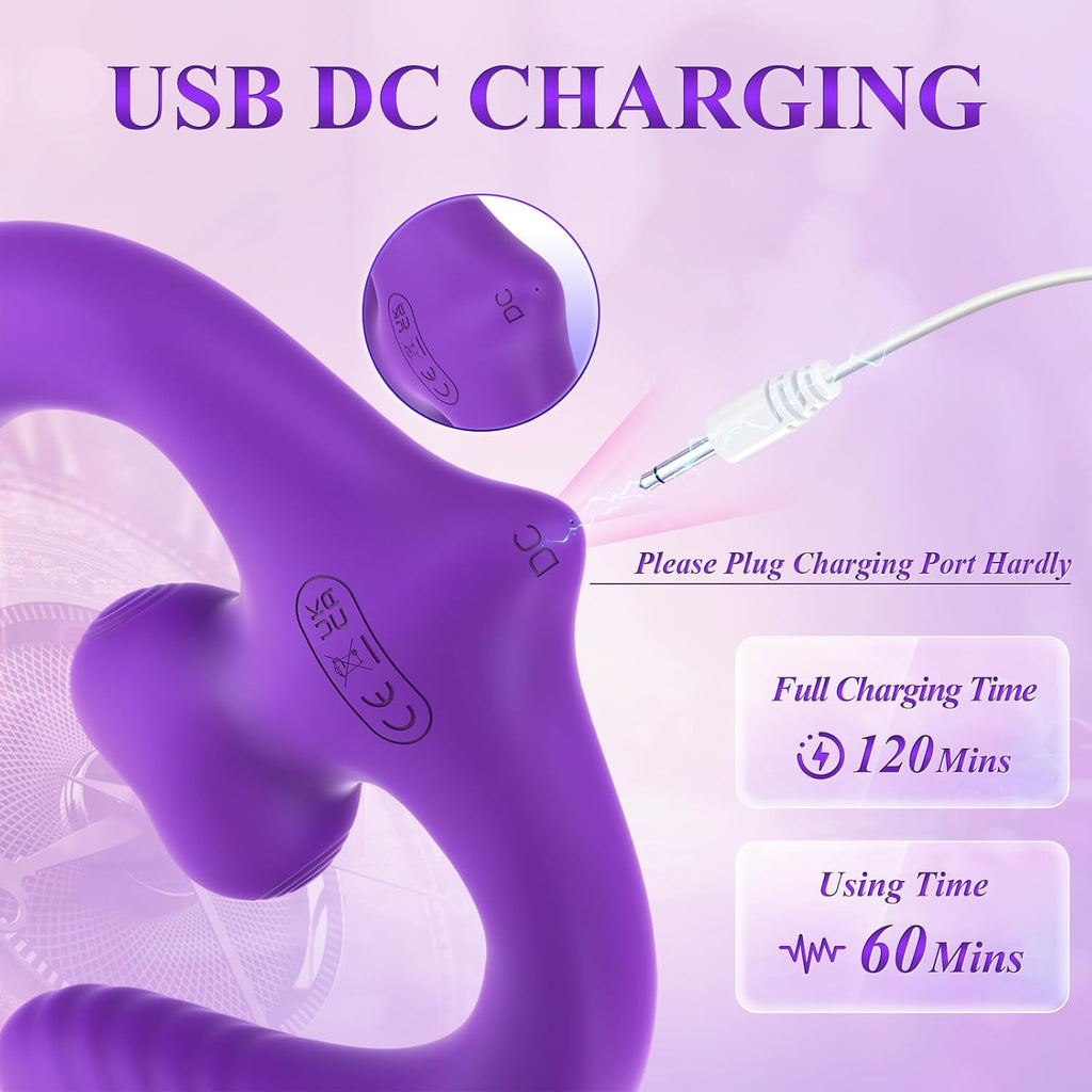 LustLink Dual-Ended Dildo Vibrator