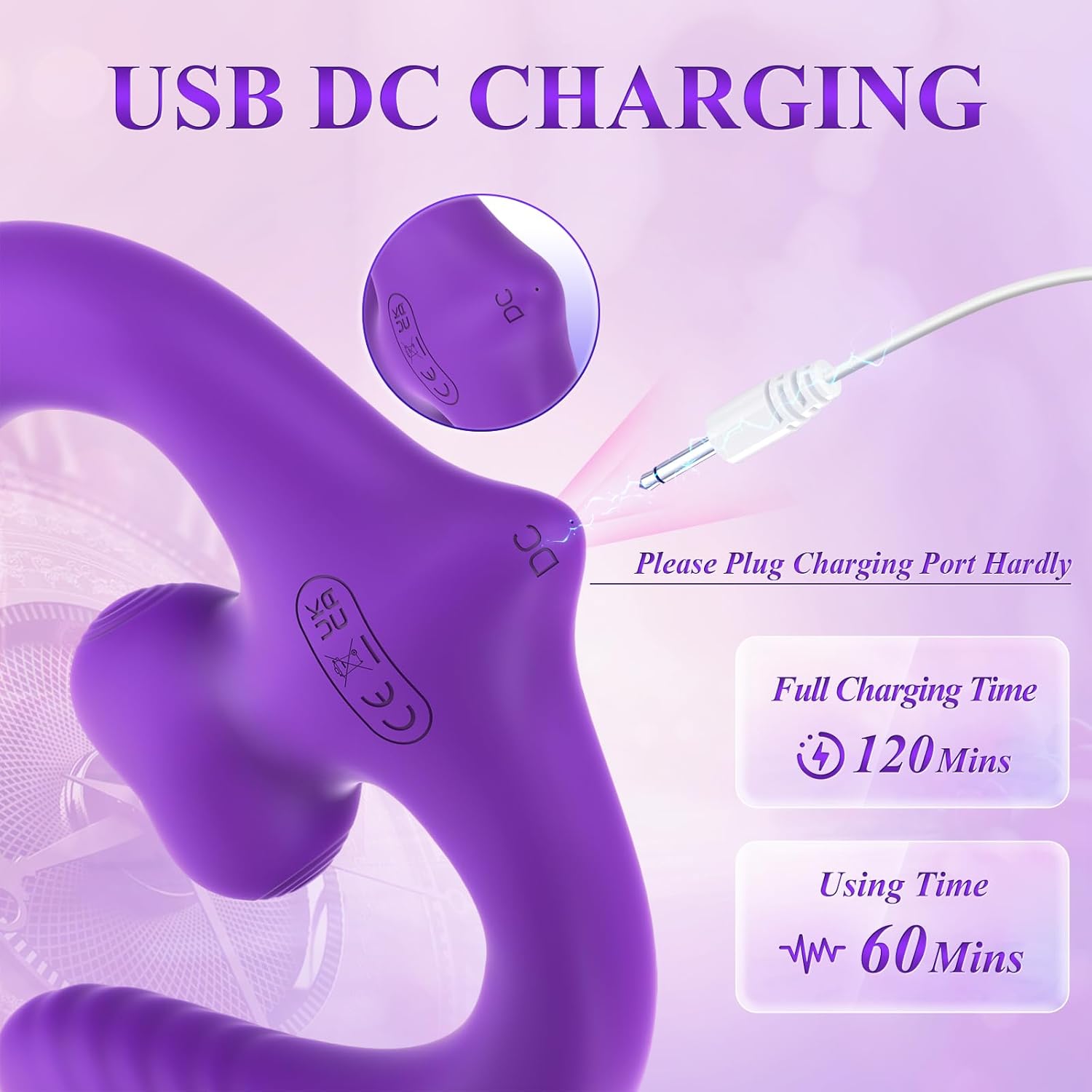 LustLink Dual-Ended Dildo Vibrator