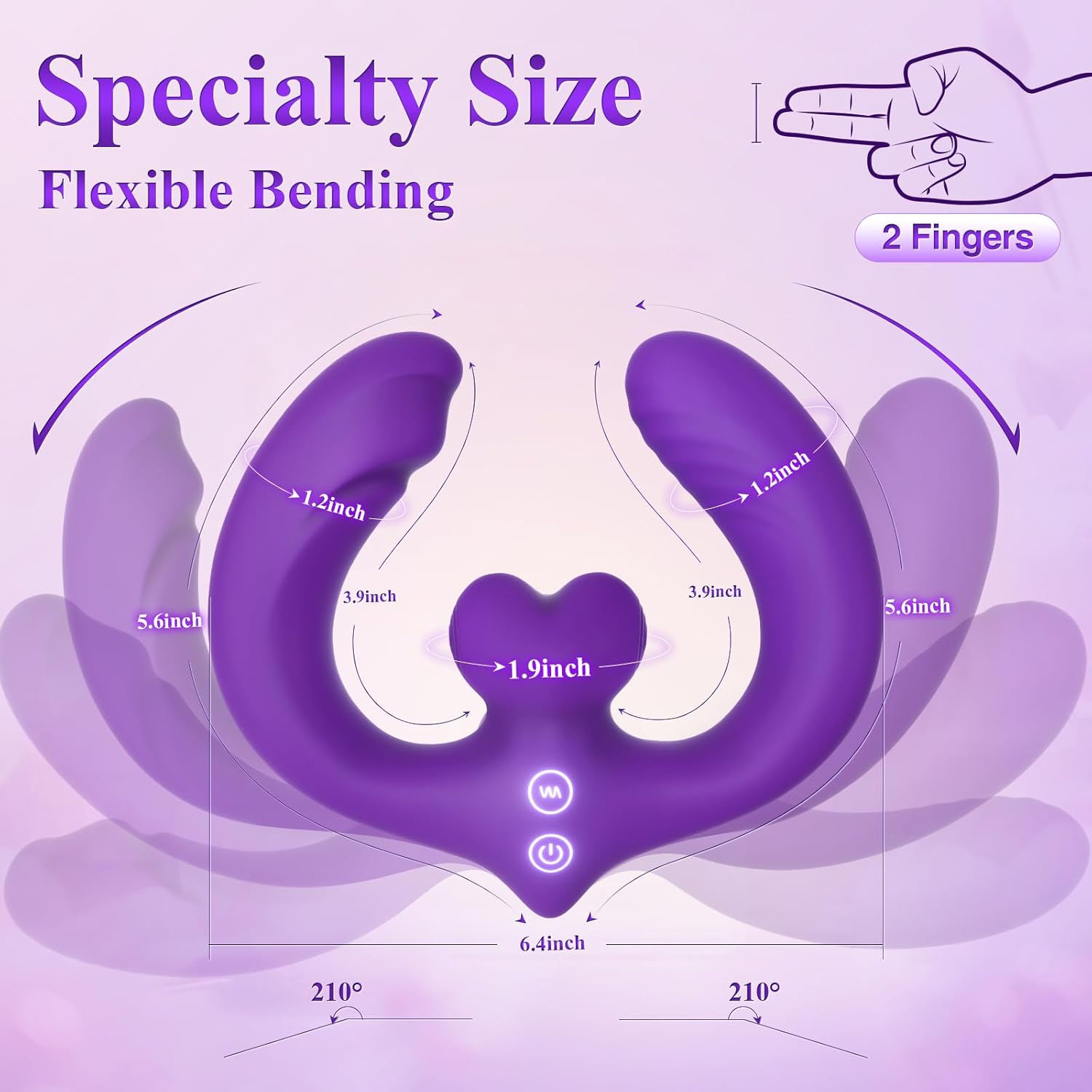 LustLink Dual-Ended Dildo Vibrator