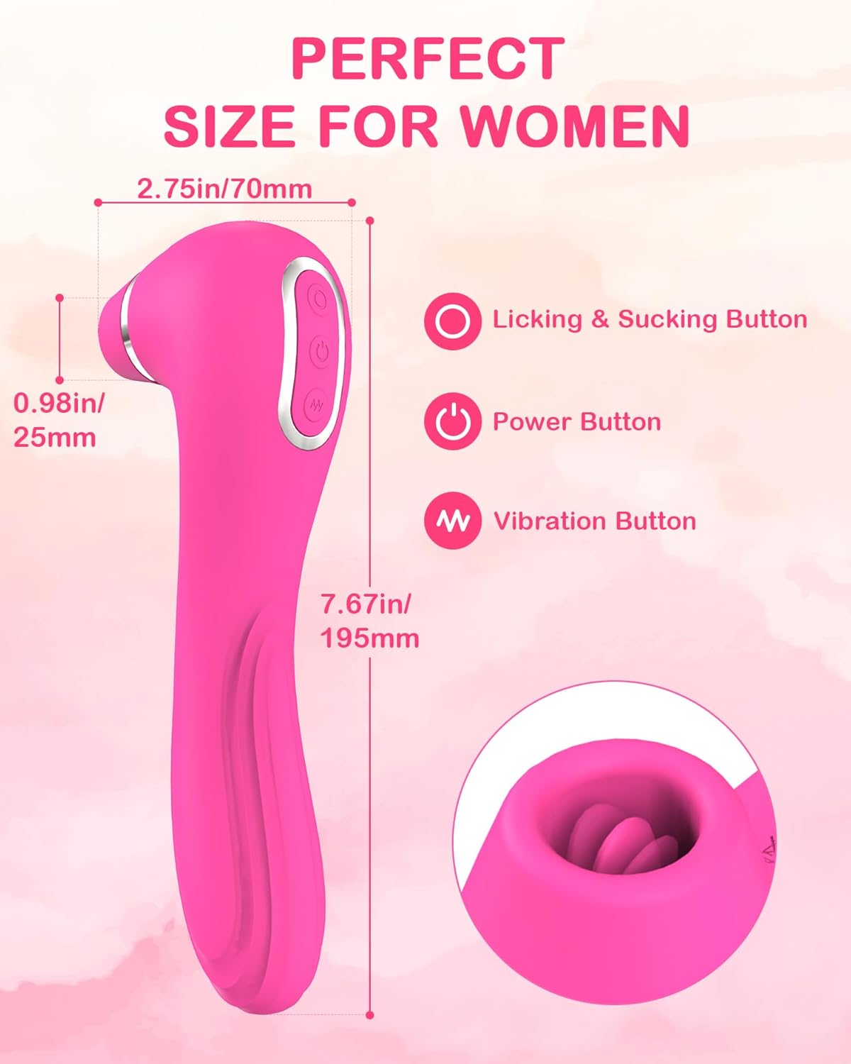 LustLips 4-in-1 App-Controlled Licking & G-Spot Vibrator