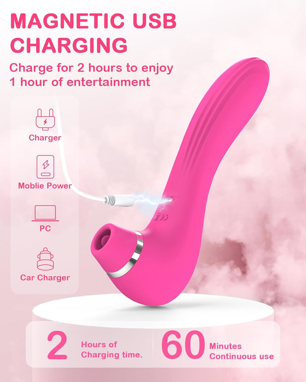 LustLips 4-in-1 App-Controlled Licking & G-Spot Vibrator