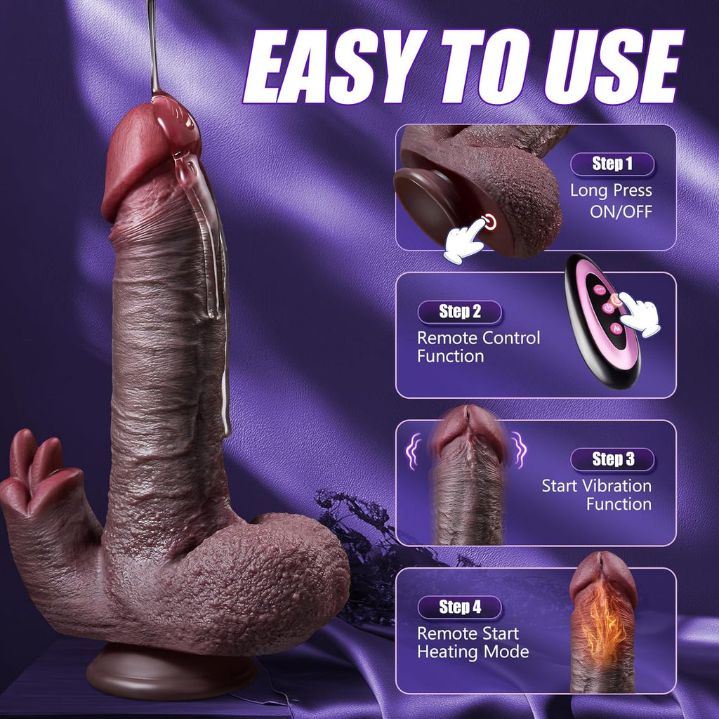 LustObsidian Thrusting Dildo Vibe